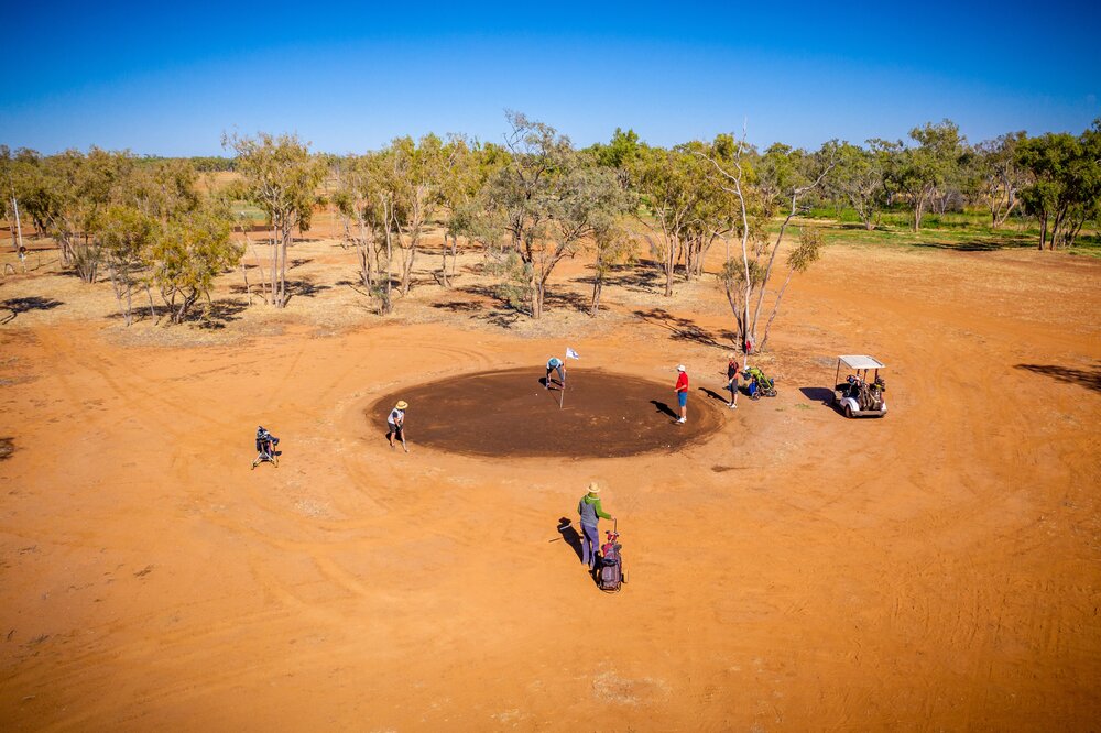 Golfplatz im Outback