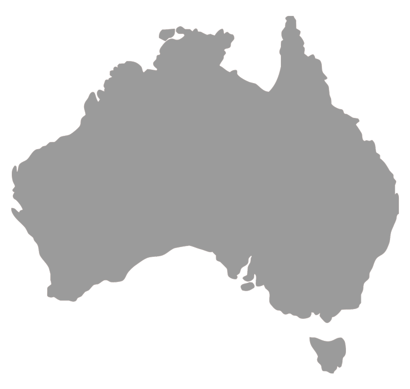Schattierte Karte von Australien